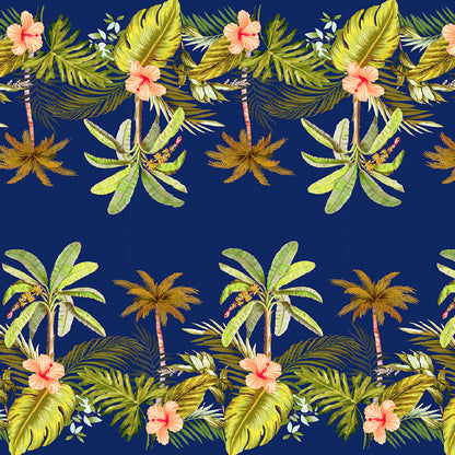 Tela Plana Estampada Viscosa Rayón Caribean 110yd