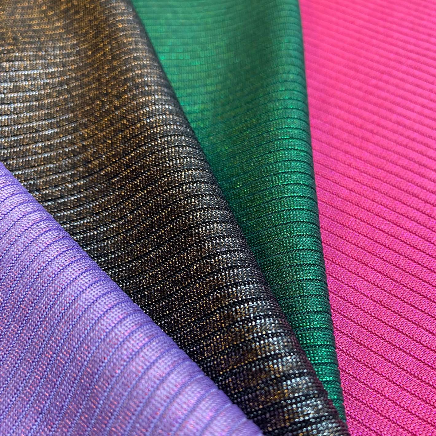 Tela Jersey Punto Poliéster Rib Turin Foil – ZOH Textil
