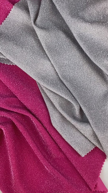 Tela Jersey Punto Poliéster Terry Lurex