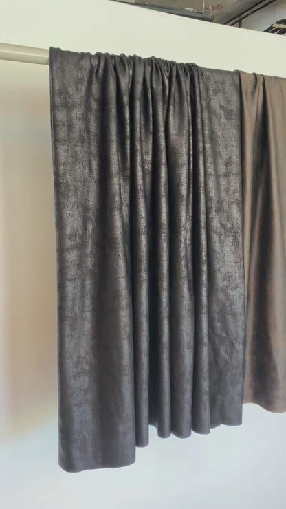 Tela Jersey Punto Poliéster PU Look Cuero